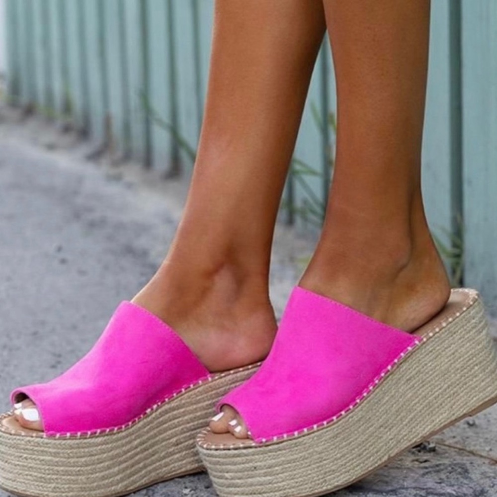 Last one SZ 8.5 Pink Strap Espadrilles